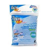 ราคา POLY-BRITE ผ้าทำความสะอาดอเนกประสงค์ แอนตี้แบคทีเรีย (0011586)