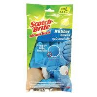 ราคา 3M ถุงมือยาง SCOTCH BRITE ขนาดใหญ่ สีฟ้า (0096847)