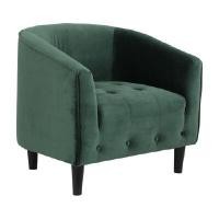 ราคา INDEX LIVING MALL อาร์มแชร์ผ้ากำมะหยี่ 1 ที่นั่ง รุ่นเท็ดดี้ สีเขียว (YA28025)