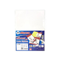 ราคา HORSE สติกเกอร์อเนกประสงค์ สีขาว A4 90แกรม 50แผ่น/แพ็ค (5096474)