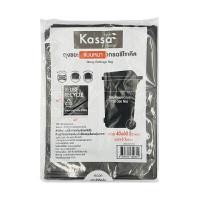 ราคา KASSA HOME ถุงขยะหนาแบบพับ เกรดรีไซเคิล สีดำ ขนาด 40 x 60 นิ้ว (แพ็ก 6 ใบ) (YC07547)