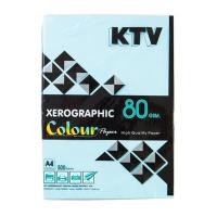ราคา กระดาษสีถ่ายเอกสาร A4 80 แกรม ฟ้า (500แผ่น) KTV (5000174)
