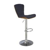 ราคา INDEX LIVING MALL เก้าอี้บาร์หุ้มผ้า รุ่นเจสซี่ สีเทาเข้ม/ดำ (YA28186)