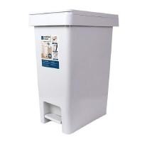 ราคา MICRON WARE ถังขยะพลาสติกทรงเหลี่ยมแบบเหยียบ 45 ลิตร สีเทาอ่อน (YB24951)