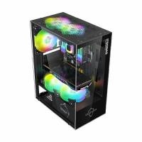 ราคา ITSONAS เคสคอมพิวเตอร์ MICRO-ATX รุ่น DEFENDER ARGB กระจกนิรภัย TEMPERED GLASS พร้อมพัดลม 5 ตัว (YC61016)