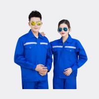 ราคา เสื้อช็อปช่าง SHP2 เสื้อทํางาน แถบสะท้อนแสงหลัง แขนยาว ASGUARD SHP2 L, น้ําเงิน ตัว (YC93702)