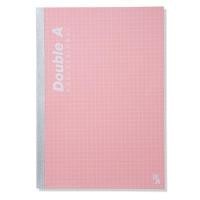 ราคา DOUBLE A สมุดโน้ตสันกาว A5 70 แกรม ชมพู 40 แผ่น (5006575)