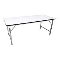 ราคา โต๊ะพับขาโครเมียมหน้าโฟเมก้า STG สีขาว ขนาด 180 x 75 ซม. (Y092875)