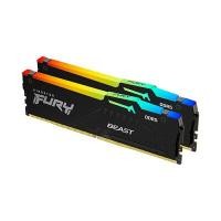 ราคา KINGSTON แรม DDR5 5200MHz FURY BEAST RGB 16GB (8GBX2) (YC45082)