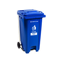 ราคา ถังขยะเทศบาล COMBI WARE ROC120-BLU สีน้ำเงิน ขนาด 120 ลิตร แบบมีเท้าเหยียบ (Y013534)