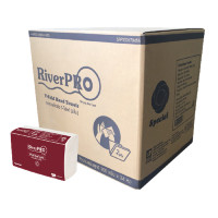 ราคา RIVERPRO กระดาษเช็ดมือ V-Fold 2 ชั้น สีขาว ขนาด 19.5x25 ซม. 300 แผ่น/ห่อ 24 ห่อ/กล่อง (YA21943)