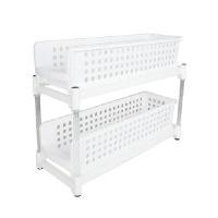 ราคา KASSA HOME ชั้นวางของพลาสติกอเนกประสงค์แบบลิ้นชัก 2 ชั้น รุ่น H-0011-2A ขนาด 14 x 45.5 x 37 ซม. (YA31465)