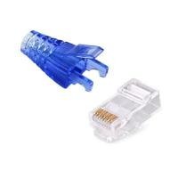 ราคา หัวต่อสาย LAN หัวแลนมาตรฐาน CAT6 RJ45 พร้อมบูทล็อกสายแลน สีน้ำเงิน แพค 10 ชุด รุ่น LINK-US-1002-BLUE (YA35826)