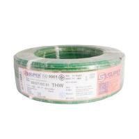 ราคา S.SUPER สายไฟ THW 60227 IEC01 ทองแดงฉนวนพีวีซี รุ่น THW-IEC01-4-GRYEx100m สีเขียว-เหลือง ขนาด 4 Sq.mm. ความยาว 100 เมตร (YA44864)