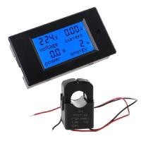 ราคา PZEM มิเตอร์ดิจิตอล AC 0-100A 80-260V รุ่น PZEM-061-SP พร้อม Coil Split CT (YA44879)