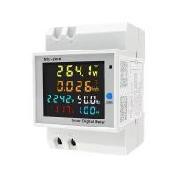 ราคา TAIYEDQ มิเตอร์วัดพลังงานไฟฟ้า 40-300V 0-100A แบบเกาะราง Din Rail รุ่น AC-D52-2066 (YA44873)