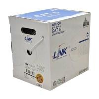 ราคา LINK สายแลน CAT6 AT6 UTP รุ่น LAN-US-9106LSZH-305 สีขาว ขนาด 305 เมตร ยกกล่อง (YB22499)