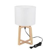 ราคา LUZINO โคมไฟตั้งโต๊ะไม้ E27x1 รุ่น 22T2/1T สีขาว - ไม้ (YB58954)