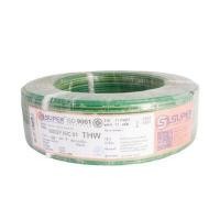 ราคา S.SUPER สายไฟ THW 60227 IEC01 ทองแดงฉนวนพีวีซี รุ่น THW-IEC01-1-GRYEx100m ขนาด 1.5 Sq.mm. สายกราวด์ สีเขียวคาดเหลือง (100 เมตร) (YB61197)