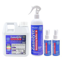ราคา ZANOLYTE สเปรย์พ่นฆ่าเชื้อโรค HOCL สูตรไร้แอลกอฮอล์ ชุด 1L+500ML+50ML X2 (YC61423)