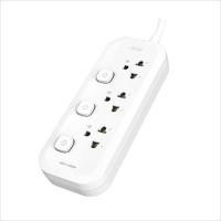 ราคา DELI รางปลั๊กไฟ 3 ช่อง 3 สวิตซ์ รุ่น CT470 สีขาว สายไฟยาว 5 เมตร (YD08076)