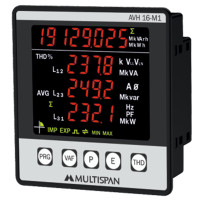 ราคา Power &amp; Energy Meter Multifunction Meter with Modbus มัลติสแปน AVH-16-M1 กระบอก (YD08988)