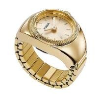 ราคา FOSSIL แหวนนาฬิกา รุ่น ES5246 Ring Watch สาย Leather สีทอง ขนาดหน้าปัด 15 มม. (YC25113)
