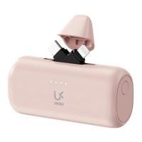 ราคา UKIKI แบตสำรอง Power Bank มาตรฐาน 3C รุ่น KP05CL-01 สีชมพู ความจุ 5000mAh (YD10269)