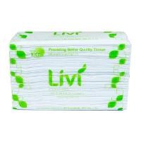 ราคา LIVI กระดาษเช็ดมือ L-Fold 1 ชั้น 300 แผ่น (24 แพ็ค/ลัง) (0099865)