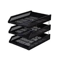 ราคา ELEPHANT ถาดเอกสารพลาสติก 3 ชั้น สีดำ (6094552)