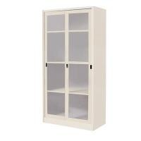 ราคา ตู้เหล็กบานเลื่อนกระจกสูง สีครีม เฟอร์ราเดค OC-400 (A002011)