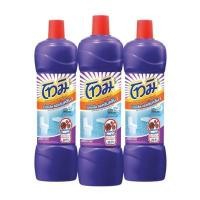 ราคา TOMI น้ำยาล้างห้องน้ำ กลิ่นไวโอเลตสแปลช สีม่วง ขนาด850มล. (แพ็ค 3 ขวด) (0A00257)