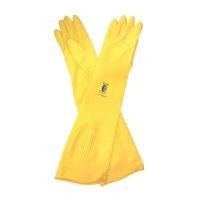 ราคา MICROTEX ถุงมือยางธรรมชาติแบบยาว สีเหลือง ขนาด 26 นิ้ว ฟรีไซส์ (YA39092)