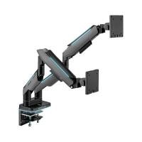 ราคา ERGONOZ ขาตั้งจอคู่ รุ่น HYPERION TWIN HEAVY DUTY RGB รองรับหน้าจอ 17-49 นิ้ว (YB55615)