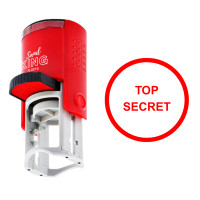 ราคา SANDKING ตรายางหมึกในตัว ข้อความ TOP SECRET วงกลม R19 MM สีแดง (YC06854)