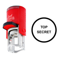 ราคา SANDKING ตรายางหมึกในตัว ข้อความ TOP SECRET วงกลม R19 MM ดำ (YC06856)