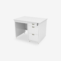 ราคา LUCKYWORLD โต๊ะทำงานมีลิ้นชัก รุ่น DL-35 สีเทาทราย ขนาด 100x69.1x74 ซม. (Y017017)