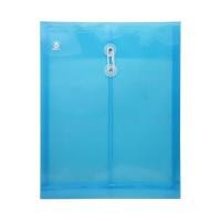 ราคา ORCA ซองพลาสติกผูกเชือกขยายข้าง A4 ฟ้า แพ็ค 12 (6093067)