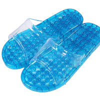 ราคา รองเท้าใส่ในห้องน้ำกันลื่นพร้อมปุ่มนวด ฟ้า ไซส์ L No.39-40 (YB23212)