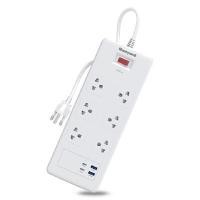 ราคา HONEYWELL ปลั๊กไฟ 6 ช่อง Surge Protector พร้อมพอร์ต Type-C 2 ช่อง และ USB 2 ช่อง รุ่น HC000048 (YB96966)