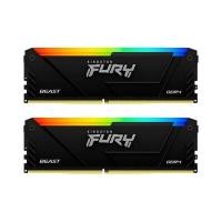 ราคา KINGSTON แรม DDR4 3200MHz รุ่น FURY BEAST RGB 16GB (8GBX2) (YC45074)