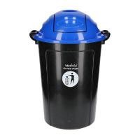 ราคา KASSA HOME ถังขยะทั่วไปฝาโดมสวิงพลาสติก รุ่น API199 ขนาด 118 ลิตร สีดำ-น้ำเงิน (YA47461)