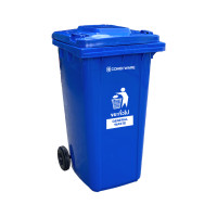 ราคา ถังขยะเทศบาล COMBI WARE 240G-19-BLU สีน้ำเงิน ขนาด 240 ลิตร แบบไม่มีเท้าเหยียบ (Y013538)