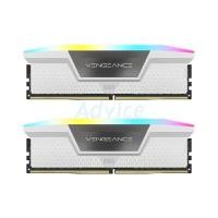 ราคา CORSAIR แรม DDR5 6000 รุ่น VENGEANCE RGB สีขาว 32GB (16GBX2) (YC44957)