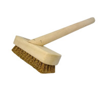 ราคา SUN แปรงขัดพื้นทองเหลือง สี่เหลี่ยมเล็กพร้อมด้าม ขนาด 12x27x6 ซม. (YC73439)