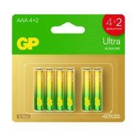 ราคา GP ถ่าน Ultra Alkaline AAA x 4 + 2 (24AUA21422GNSB) จีพี แบตเตอรี่ 3 แพ็ค แพ็ค (YD12641)