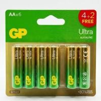 ราคา GP ถ่าน Ultra Alkaline AA x 4 + 2 (15AUA21422GNSB) จีพี แบตเตอรี่ 5 แพ็ค แพ็ค (YD12640)