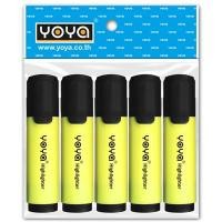 ราคา ปากกาเน้นข้อความ (แพ็ค5ด้าม) เหลือง YOYA 1901 (1006517)