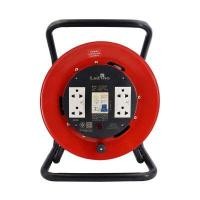ราคา LUZINO ล้อเก็บสายไฟเหล็กพร้อมเบรกเกอร์กันไฟดูด กำลัง 3,600 วัตต์ รุ่น LT-RCBO-1520 ขนาด 20 เมตร (YB96497)