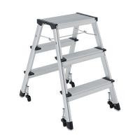 ราคา AL3-บันไดอะลูมิเนียม 2 ทาง 3 ขั้น ติดล้อ 150 กก (Y017904)
